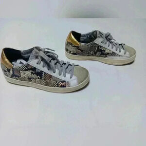 P448 John You can Surf Later  Italian Leather sneakers. Ladies size 7 (37)